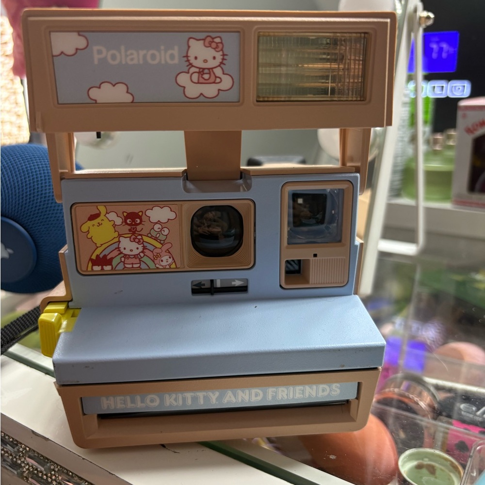 Polaroid Blue and Tan Hello Kitty Instant Camera